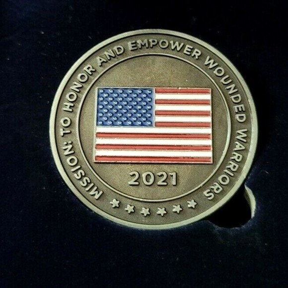 2021 Wounded Warrior Project Medallion with Box Collectible Challenge Coin - Picture 4 of 6